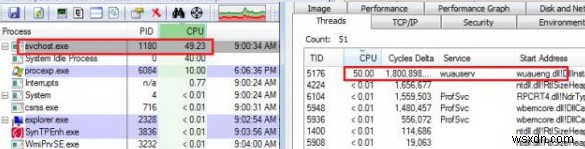 Svchost.exe(wuauserv)에 의한 높은 CPU 사용량 및 메모리 누수 문제 수정