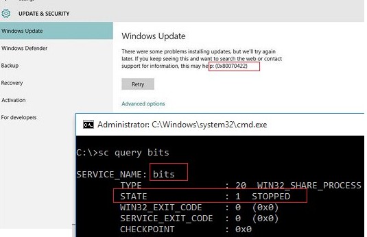 Windows 업데이트 오류 코드의 전체 목록