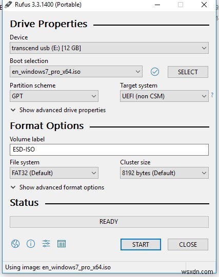 Windows 10 또는 7을 설치하기 위해 UEFI 부팅 USB 드라이브를 만드는 방법은 무엇입니까?