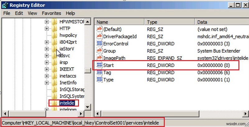 수정:Windows 7 및 Server 2008 R2의 부팅 시 BSOD 오류 0x0000007B