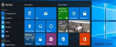 Windows 10 시작 메뉴를 보다 효율적으로 사용하기 위한 5가지 추가 팁
