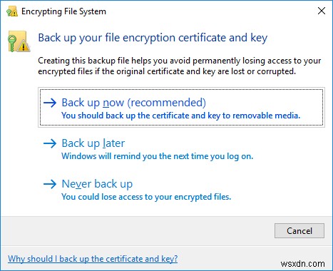 Windows에서 EFS를 사용하여 파일 및 폴더를 암호화하는 방법