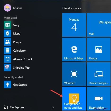 Windows 10 시작 메뉴에서 앱 아이콘을 사용자 정의하는 방법
