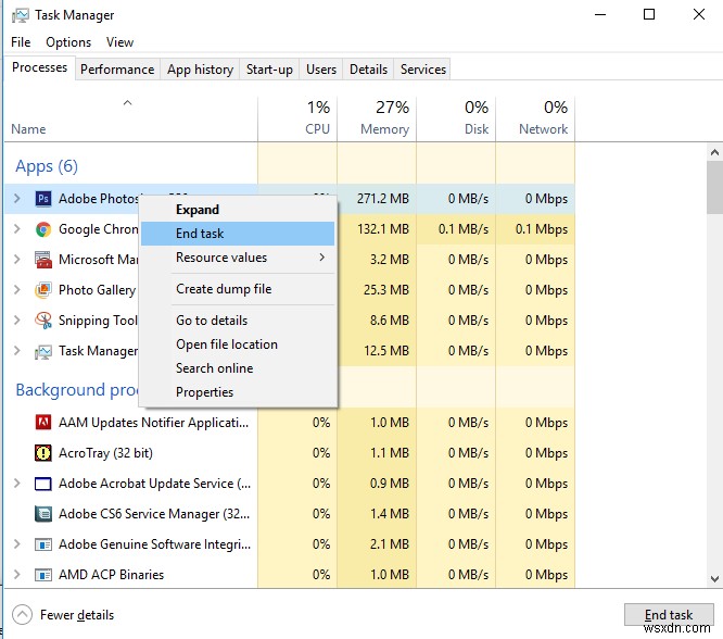 Windows에서 Alt+F4를 무시하는 프로그램을 쉽게 강제 종료하는 방법