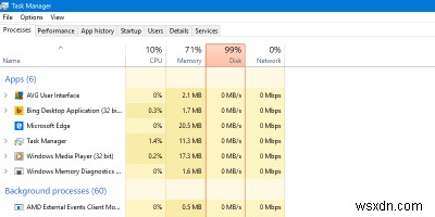 Windows에서  100% 디스크 사용  문제를 중지하는 5가지 방법