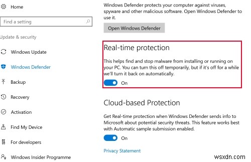 Windows 10에서 Windows Defender를 영구적으로 비활성화하는 방법