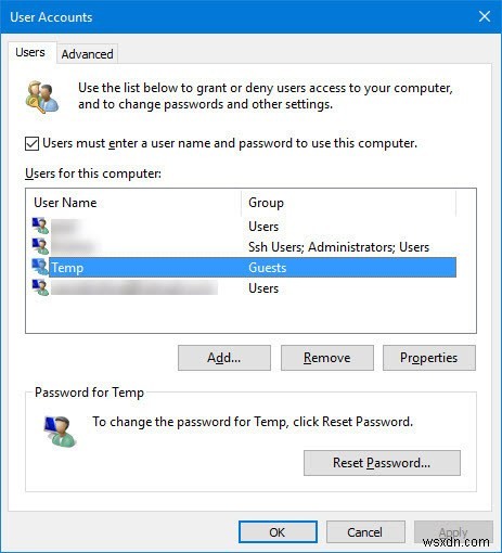 Windows 10에서 게스트 사용자 계정을 만드는 방법