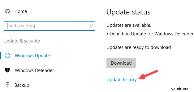 Windows 10에서 업데이트 기록을 찾는 방법