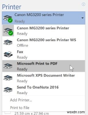 추가 소프트웨어 없이 Windows 10에서 파일을 PDF로 저장하는 방법