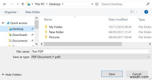 추가 소프트웨어 없이 Windows 10에서 파일을 PDF로 저장하는 방법