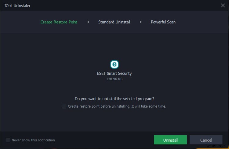 Windows 10에서 ESET NOD 32 및 Smart Security를 ​​제거하는 방법