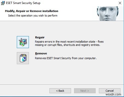 Windows 10에서 ESET NOD 32 및 Smart Security를 ​​제거하는 방법