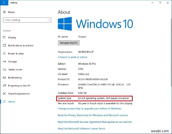 Windows 10의 32비트에서 64비트 버전으로 업그레이드하는 방법