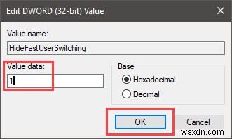 Windows 10에서 빠른 사용자 전환을 비활성화하는 방법