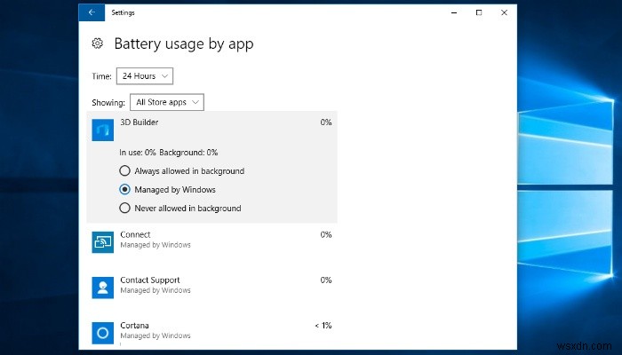 Windows 10에서 노트북 배터리 수명을 개선하는 방법