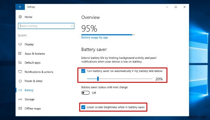 Windows 10에서 노트북 배터리 수명을 개선하는 방법