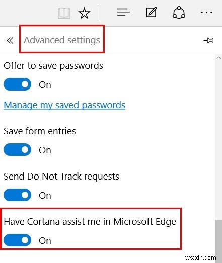 Microsoft Edge 브라우저에서 Cortana를 설정하고 사용하는 방법