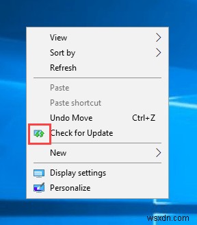 Windows의 컨텍스트 메뉴에  업데이트 확인  옵션을 추가하는 방법