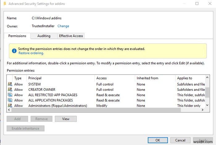 Windows 10에서 파일 또는 폴더의 소유권을 얻는 방법