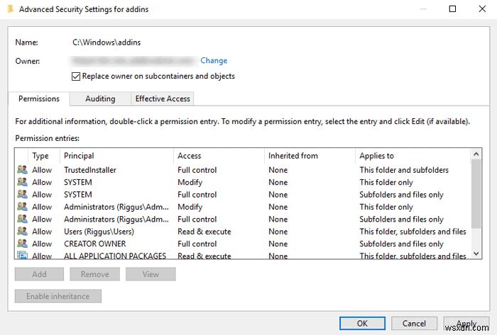 Windows 10에서 파일 또는 폴더의 소유권을 얻는 방법