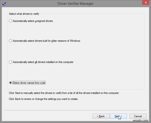 Driver Verifier를 사용하여 Windows에서 잘못된 드라이버 확인