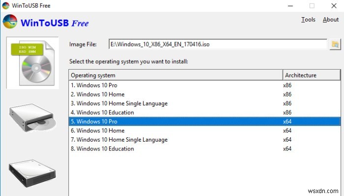 Windows To Go를 사용하여 USB 드라이브에 휴대용 Windows 시스템 만들기