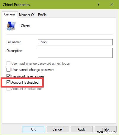 Windows 10에서 사용자 계정을 비활성화하는 방법