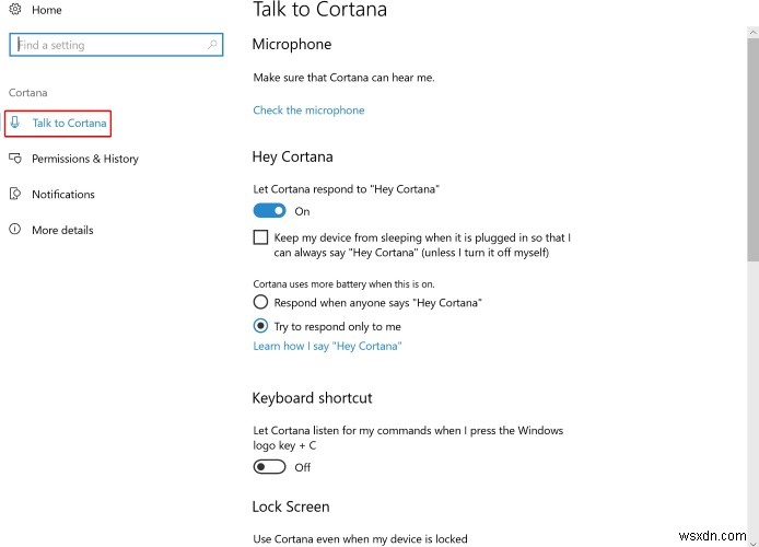 Windows 10의 새로운  Talk to Cortana  옵션을 사용하는 방법