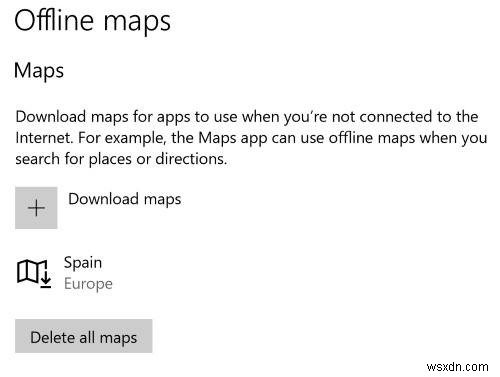 Windows 10에서 오프라인으로 Bing 지도를 사용하는 방법