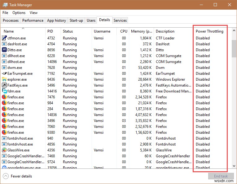 Windows 10에서 전원 조절을 비활성화하는 방법