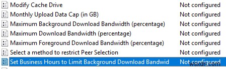 특정 시간 동안 Windows 업데이트 대역폭을 제한하는 방법