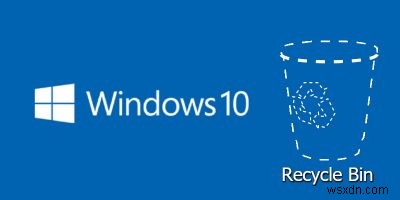 Windows 10에서 분실한 휴지통을 찾는 방법