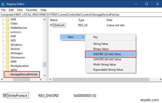 Windows에서 USB 드라이브의 쓰기 방지를 제거하는 방법