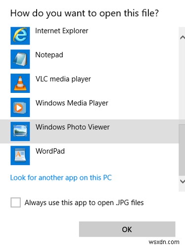 Windows 10에서 Windows 사진 뷰어를 기본값으로 설정하는 방법