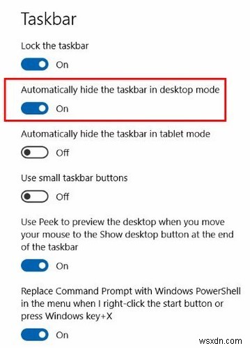 Windows 10에서 작업 표시줄이 숨겨지지 않는 문제를 해결하는 방법