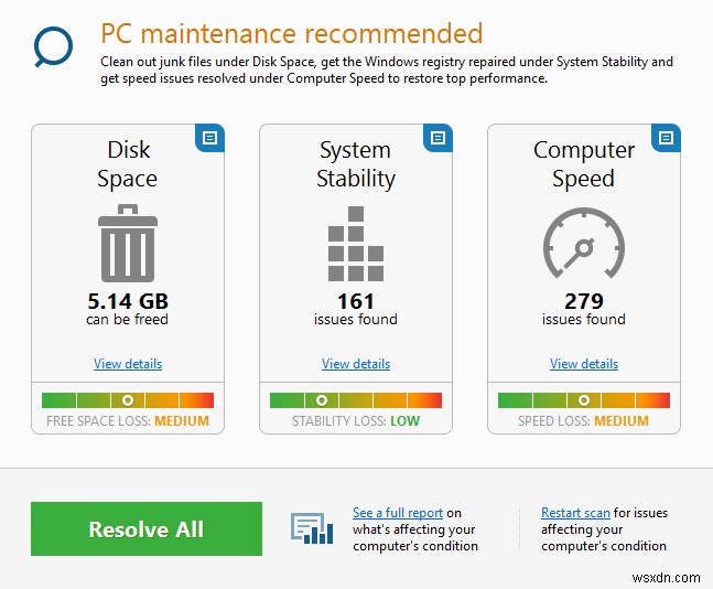 Auslogics BoostSpeed는 약속한 대로 PC 속도를 높입니다.