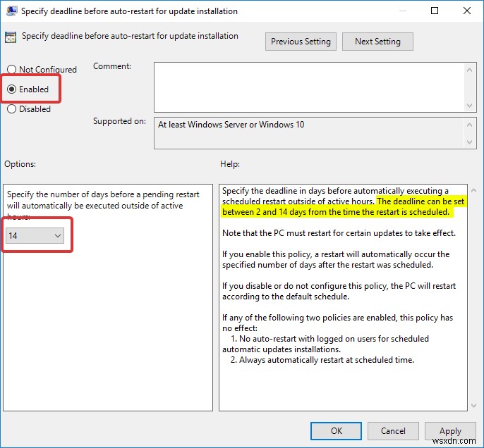 Windows 10에서 자동 재시작 설정을 구성하는 방법