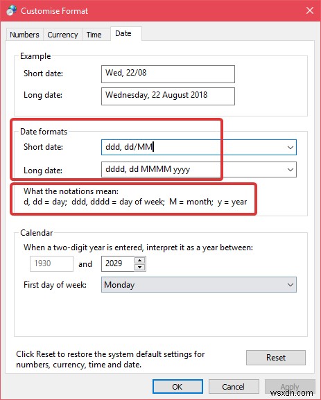 Windows 10에서 시간 및 날짜 형식을 완전히 사용자 지정하는 방법