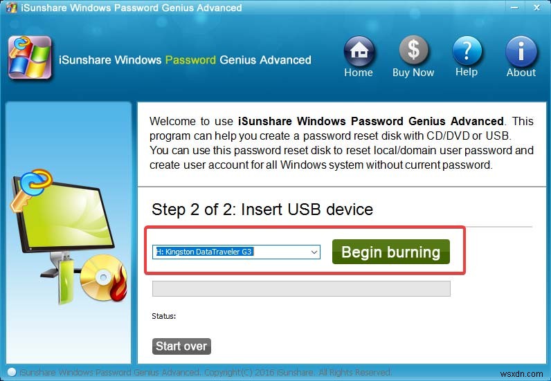 iSunshare Windows Password Genius로 Windows 암호를 재설정하는 방법