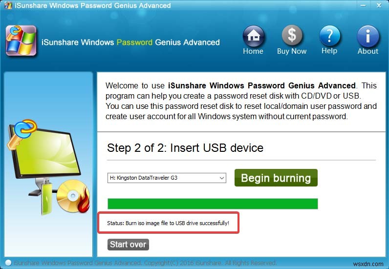 iSunshare Windows Password Genius로 Windows 암호를 재설정하는 방법