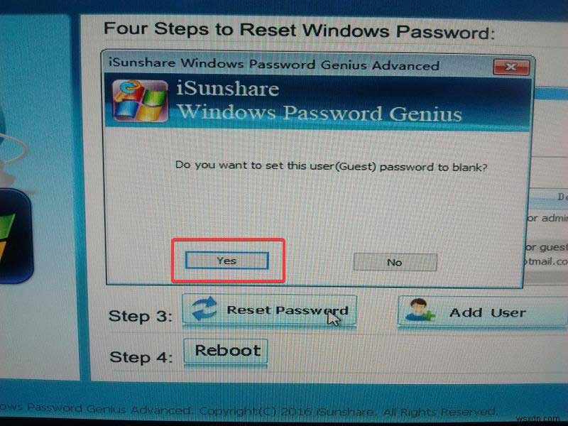 iSunshare Windows Password Genius로 Windows 암호를 재설정하는 방법