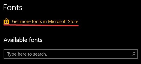 Windows 10의 Microsoft Store에서 글꼴을 다운로드하는 방법