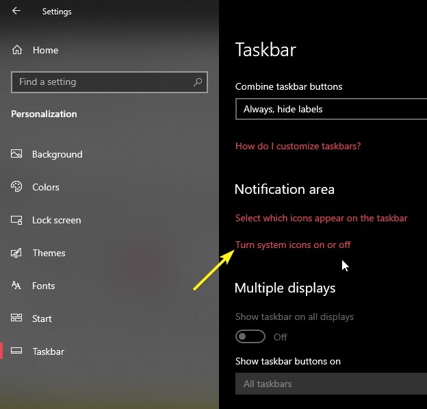 Windows 10에서 입력 표시기 및 입력 도구 모음을 표시하거나 숨기는 방법