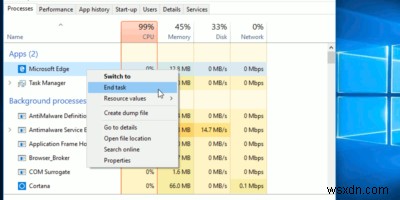 Windows 10에서 응답하지 않는 앱을 ​​닫는 방법