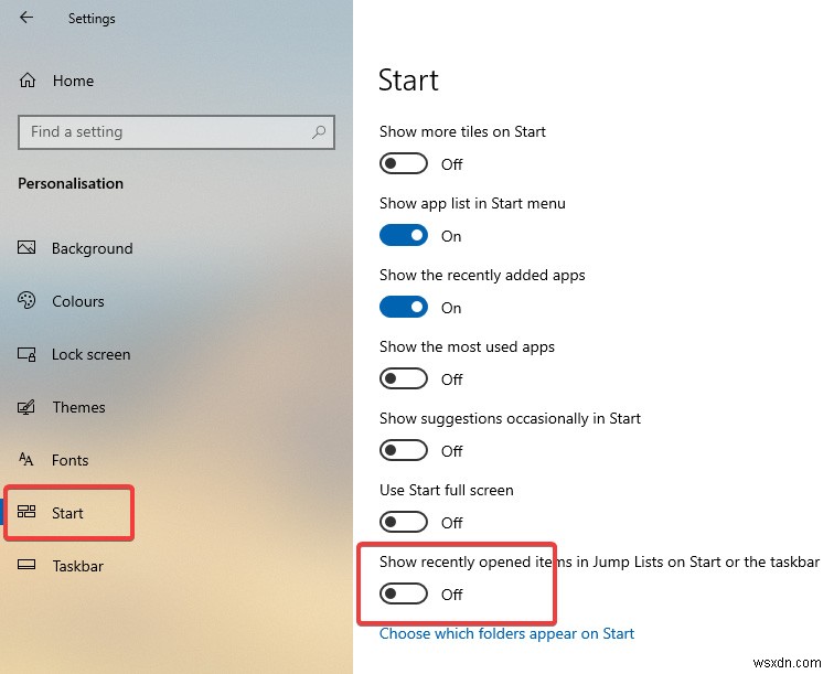 Windows 10에서 최근 항목 및 자주 사용하는 위치를 비활성화하는 방법