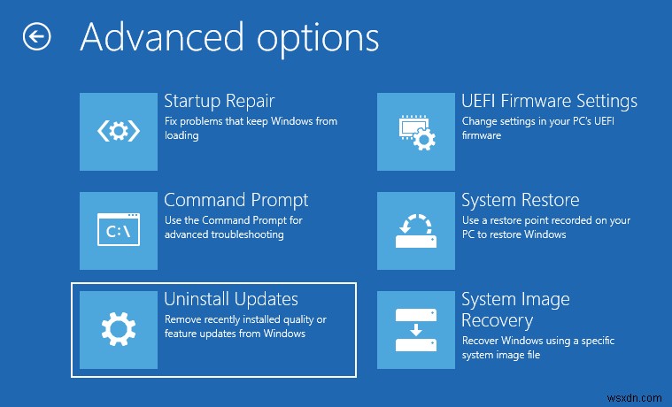 PC가 부팅되지 않을 때 Windows 10 업데이트를 제거하는 방법