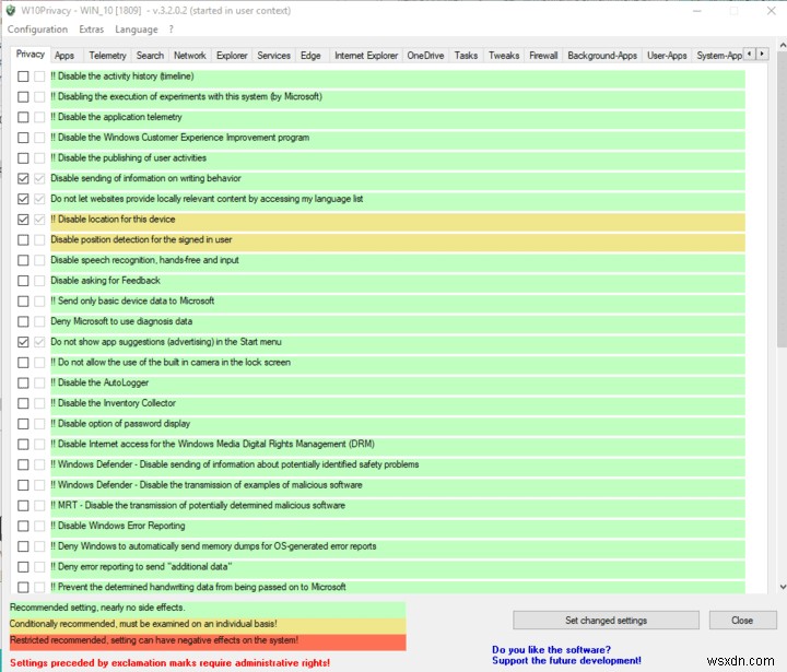 Windows 10에서 원격 측정 설정을 관리하고 개인 정보를 개선하는 데 유용한 5가지 도구