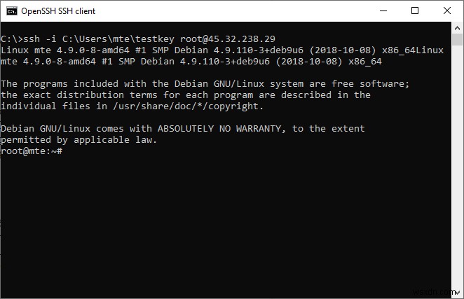 PuTTY 대신 Windows 10의 OpenSSH 클라이언트를 사용하는 방법