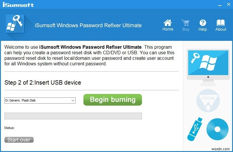 iSumsoft Windows Password Refixer를 사용하면 Windows 암호를 분실해도 문제가 되지 않습니다.