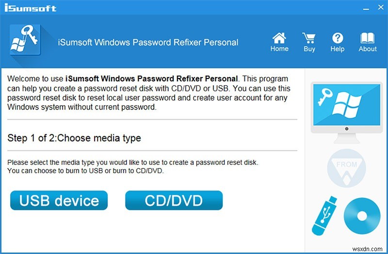 iSumsoft Windows Password Refixer를 사용하면 Windows 암호를 분실해도 문제가 되지 않습니다.
